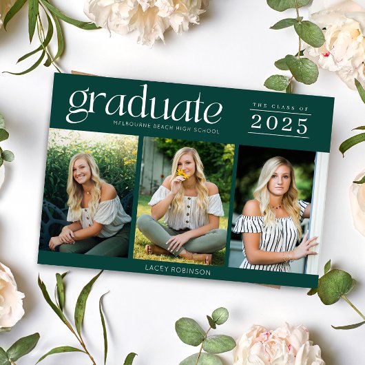 Moderne foto Groen High School Afstuderen