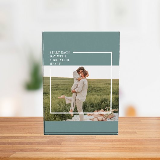 Moderne foto Groene familie — liefdevol cadeau