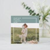 Moderne foto Groene familie — liefdevol cadeau (Staand voorkant)