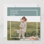 Moderne foto Groene familie — liefdevol cadeau (Voorkant)