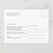 Moderne foto-handgeschreven bruiloft Dank je Briefkaart (Achterkant)