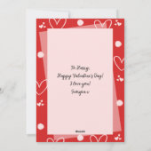 Moderne foto Happy Valentijnsdag vriendje Feestdagenkaart (Achterkant)