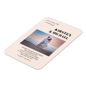 Moderne Foto Hochzeitskarte Einladung Magnet (Côté Gauche)