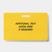 Moderne foto-ID Speech Bubble-id Badge (Achterkant)