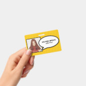 Moderne foto-ID Speech Bubble-id Badge (Handheld)