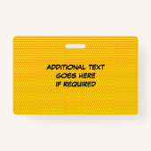 Moderne foto-ID Speech Bubble-id Badge (Achterkant)