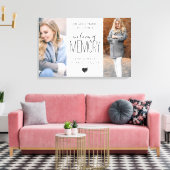 Moderne foto in liefdevol geheugen canvas afdruk (Insitu (Woonkamer))