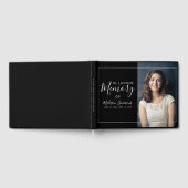 Moderne foto in liefdevolle herinnering aan begraf gastenboek (Volledig)