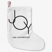 Moderne foto kleine kerstsok (Voorkant)