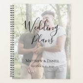 Moderne foto LGBTQ Bruiloft Planner (Voorkant)
