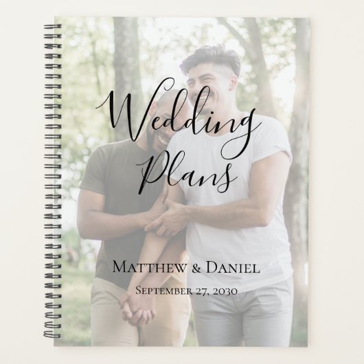 Moderne foto LGBTQ Bruiloft Planner (Voorkant)
