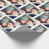 Moderne foto met handgeschreven script aangepaste  cadeaupapier (Hoek)