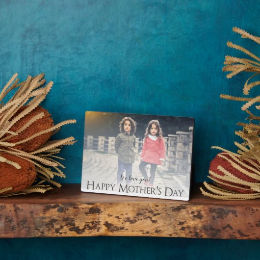 Moderne foto-Moederdag Plaque Fotoplaat (Zijkant)