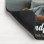 Moderne foto Opa en ik Custom Muismat (Hoek)