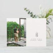 Moderne Foto opslaan Datum Save The Date (Staand voorkant)