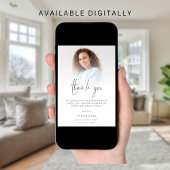 Moderne foto overlay Afstuderen Dank u Kaart