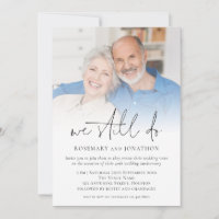 Moderne foto-overlay Jubileum Vow Renewal
