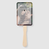Moderne foto-overlay weddenschap handwaaier (Voorkant)