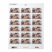 Moderne foto Persoonlijk terugkeeradres Etiket (Full Sheet)