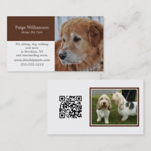 Moderne foto Pet Care Visitekaartje