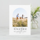 Moderne foto rode boog samen typografie (Staand voorkant)