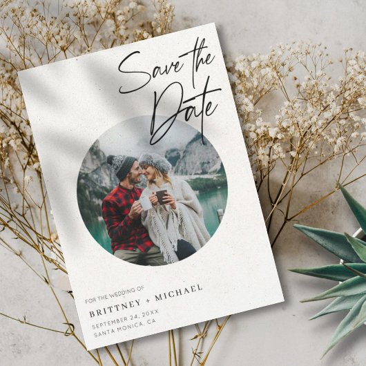 Moderne foto save the date