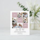 Moderne foto Save the Date Budget Wedding (Staand voorkant)