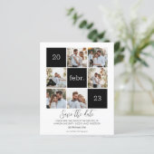 Moderne foto Save the Date Budget Wedding (Staand voorkant)
