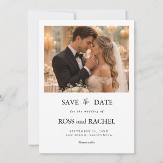 Moderne Foto Save the Date Kaart