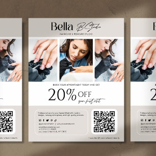 Moderne Foto Schoonheidssalon Nagelstylist Flyer
