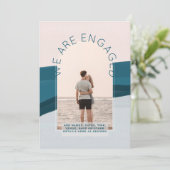 MODERNE FOTO UITNODIGING - Gemengde Kleuren (Staand voorkant)