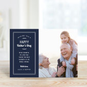 Moderne foto Vaderdag Kaart voor opa