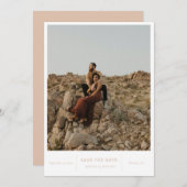 Moderne foto van afbeeldingen save the date (Voorkant / Achterkant)