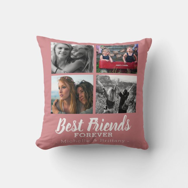Moderne foto van beste vrienden voor altijd kussen (Voorkant)