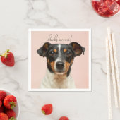 Moderne foto van legant Dank je hond weduwschap Servet (Insitu)