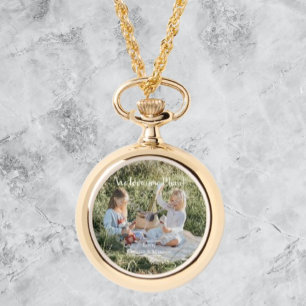 Moderne foto van ons houden van je mama eWatch Horloge