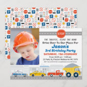 Moderne foto Verjaardag van het wegvervoer Kaart (Voorkant / Achterkant)