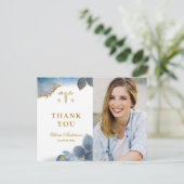 Moderne FOTO Verpleegkunde School Afstuderen Dank  Briefkaart (Staand voorkant)