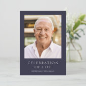 Moderne foto Viering van het leven Memorial begraf Kaart (Staand voorkant)