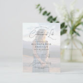 Moderne foto viering van het leven uitnodiging (Staand voorkant)