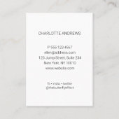 Moderne Foto Visitenkarte Visitekaartje (Achterkant)