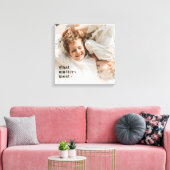 Moderne Foto & wat telt het meest positieve citaat Canvas Afdruk (Insitu (Woonkamer))
