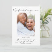 Moderne foto | Wij hebben voor altijd een Verlovin Aankondiging (Staand voorkant)