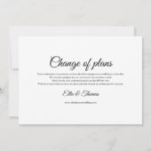 Moderne foto Wijzig de uitgestelde datum Geannulee Kaart (Achterkant)