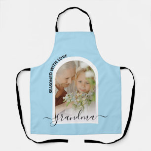 Moderne fotoArch met liefdespron Schort