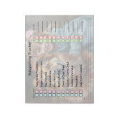 Moderne Fotobabysit Tracker Taakplanner Notitieblok (Gedraaid)