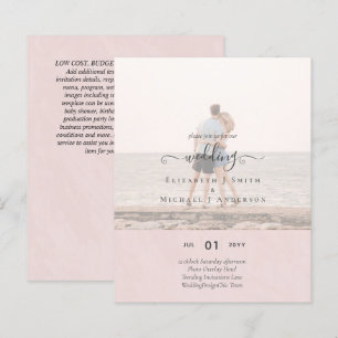 Moderne FOTOBEELD OVERLAY-TEXT Trouwbudget