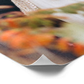 Moderne Fotoboverlay Welkomstnamen Trouwposter Poster (Hoek)