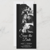 Moderne fotocabine bruiloft opslaan van de datum u (Voorkant)