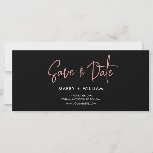 Moderne fotocabine Sla de uitnodiging voor de datu (Achterkant)